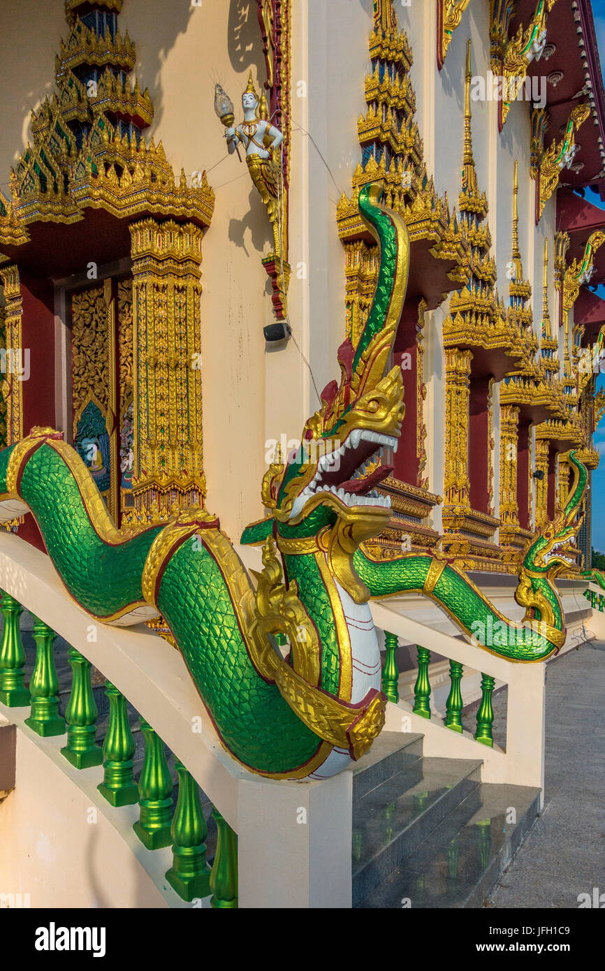 Temple Wat Plai Laem Tempel dans Ban Bo Phut, île de Ko Samui, Thaïlande, Asie Banque D'Images