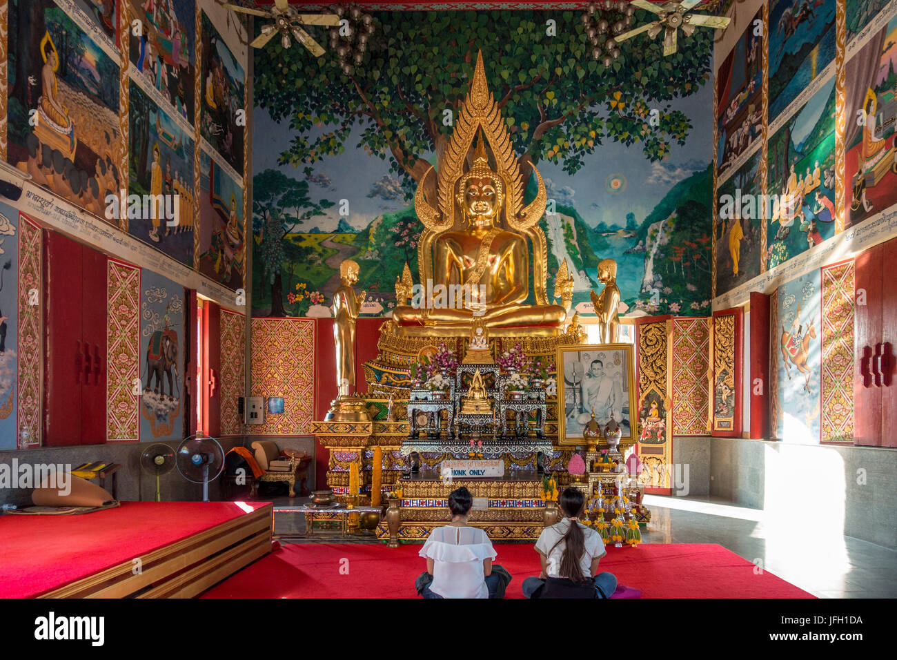 Temple Wat Plai Laem Tempel dans Ban Bo Phut, île de Ko Samui, Thaïlande, Asie Banque D'Images