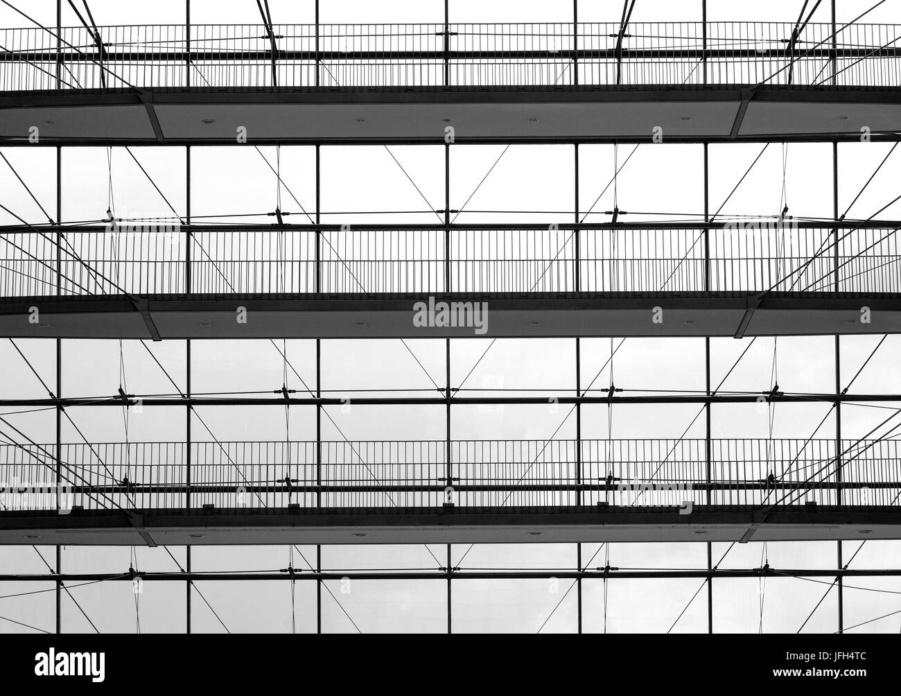 Bâtiment moderne - Atrium Banque D'Images