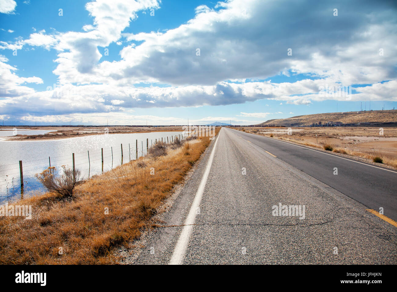 Paysage à la salt lake, à Salt Lake City Utah Banque D'Images