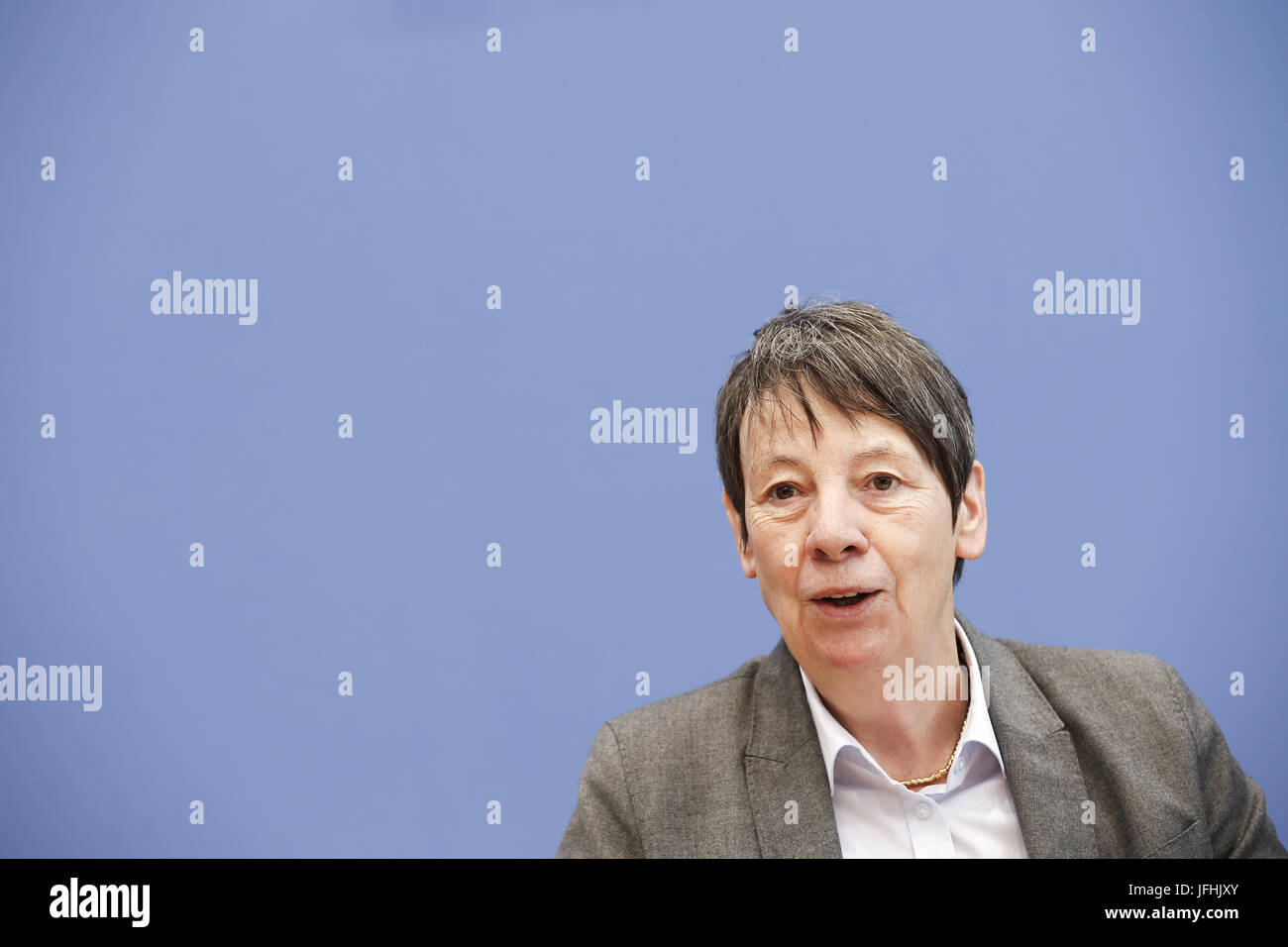 Ministre Barbara Hendricks - projet de loi de fracturation allemand Banque D'Images