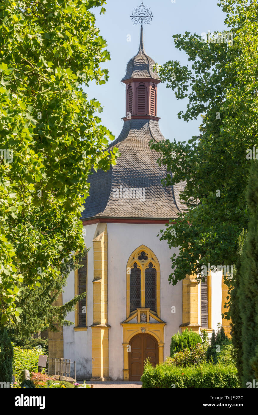 L'Europe, l'Allemagne, Rhénanie-Palatinat, dans la Moselle, vallée de la Moselle, Trèves, abbaye bénédictine Saint Matthias Banque D'Images