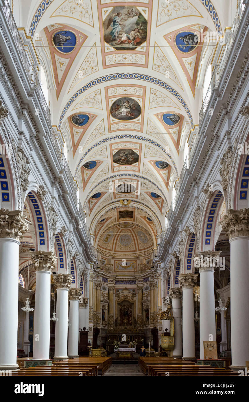 L'Italie, le sud de l'Italie, Sicile, Sicile, province de Ragusa, Modica, Duomo di S. Pietro Banque D'Images