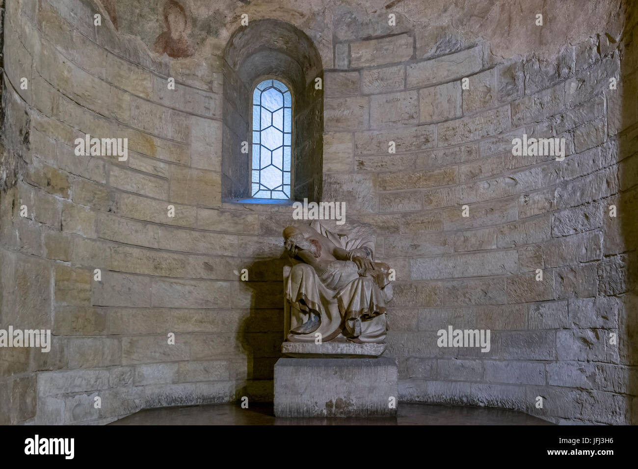 Basilique de St George (Bazilika sv. Jiří), le château de Prague, Hradčany, Burgviertel, Prague, la Bohême, République Tchèque, Europe Banque D'Images