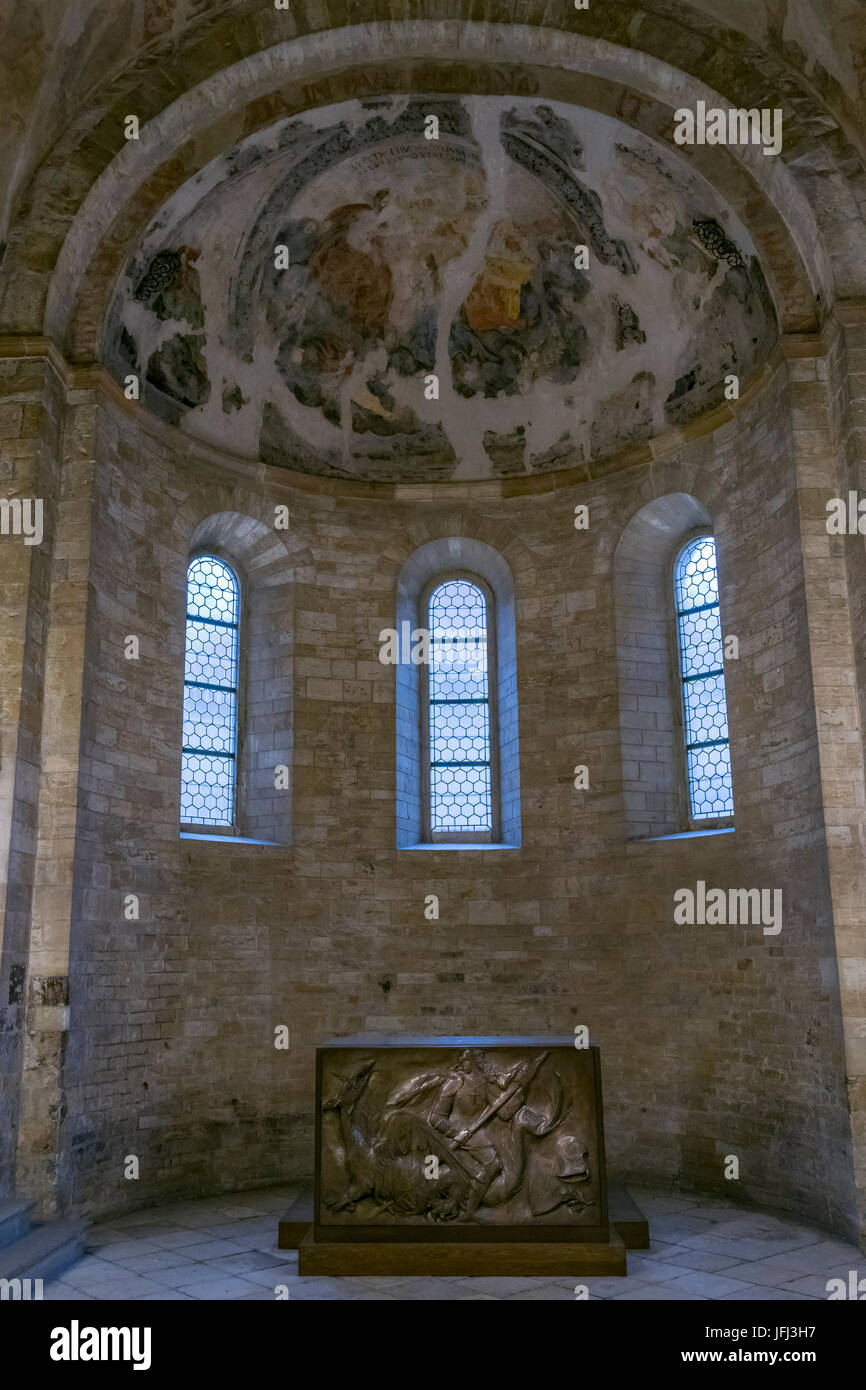 Basilique de St George (Bazilika sv. Jiří), le château de Prague, Hradčany, Burgviertel, Prague, la Bohême, République Tchèque, Europe Banque D'Images