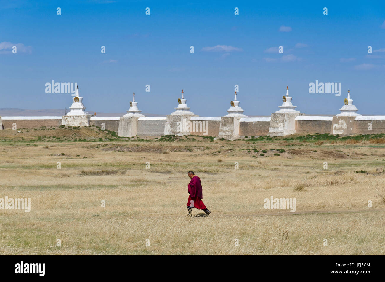 La Mongolie, l'Asie centrale, Karakorum / Qara Ressource quorum, cloître de Erdene Zuu, capitale de Gengis Khan Banque D'Images