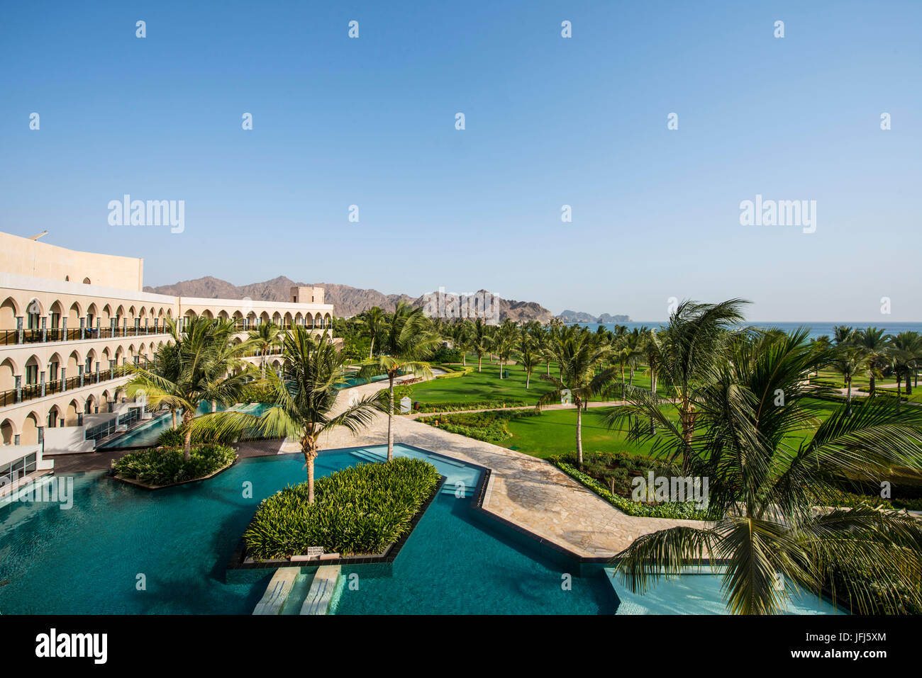 Saoudite, péninsule arabique, le Sultanat d'Oman, Muscat, l'hôtel Al Bustan Palace Banque D'Images