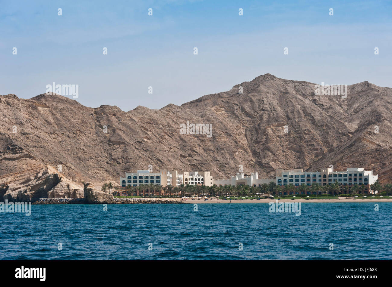 Saoudite, péninsule arabique, le Sultanat d'Oman, Muscat, le Shangri-La's Barr Al Jissah Resort and Spa Banque D'Images