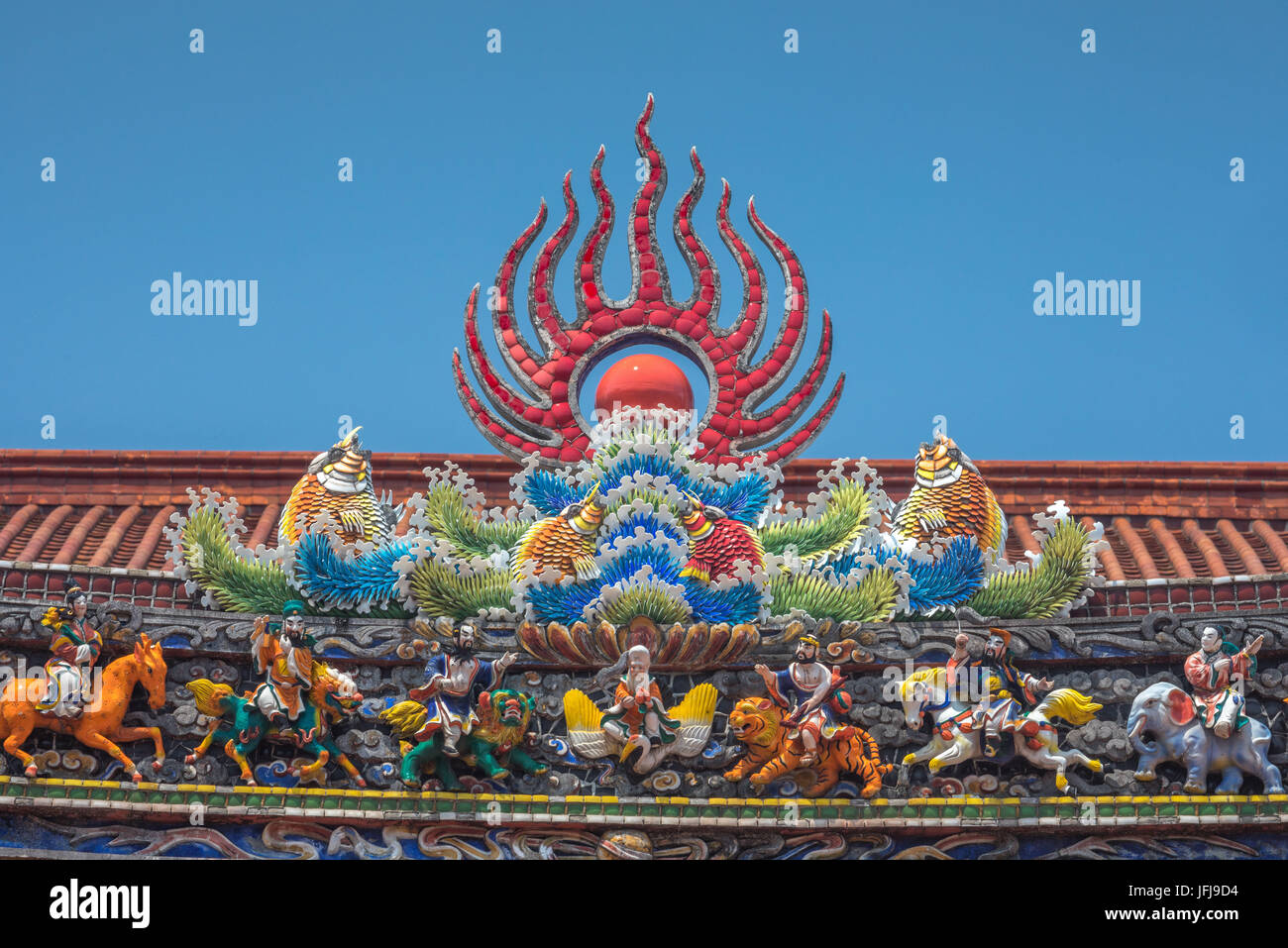 Taiwan, Taipei, Bao'an-Temple Banque D'Images