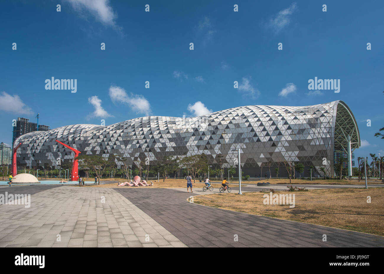 La ville de Kaohsiung, Taïwan, exposition-Convention Center Banque D'Images