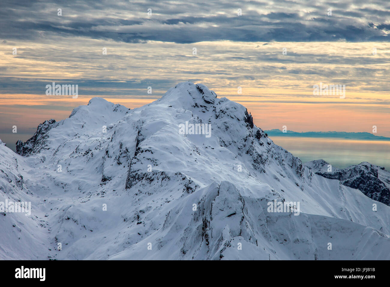 Vallée Gerola, Tre Signori peak, Alpes Orobie, Lombardie, Italie, Europe Banque D'Images