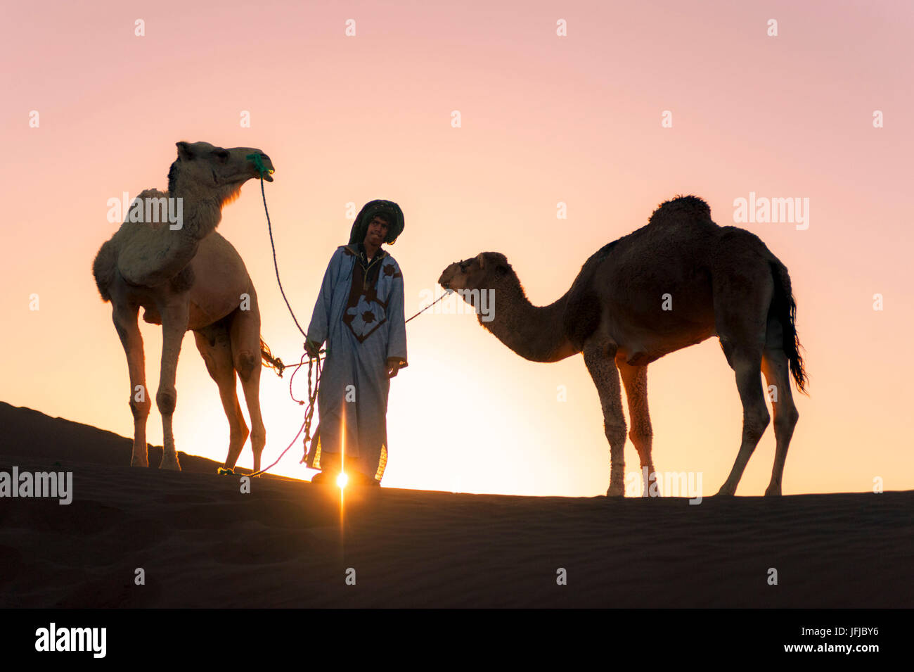 Erg Chigaga, désert du Sahara, Maroc, Afrique du Nord, Banque D'Images