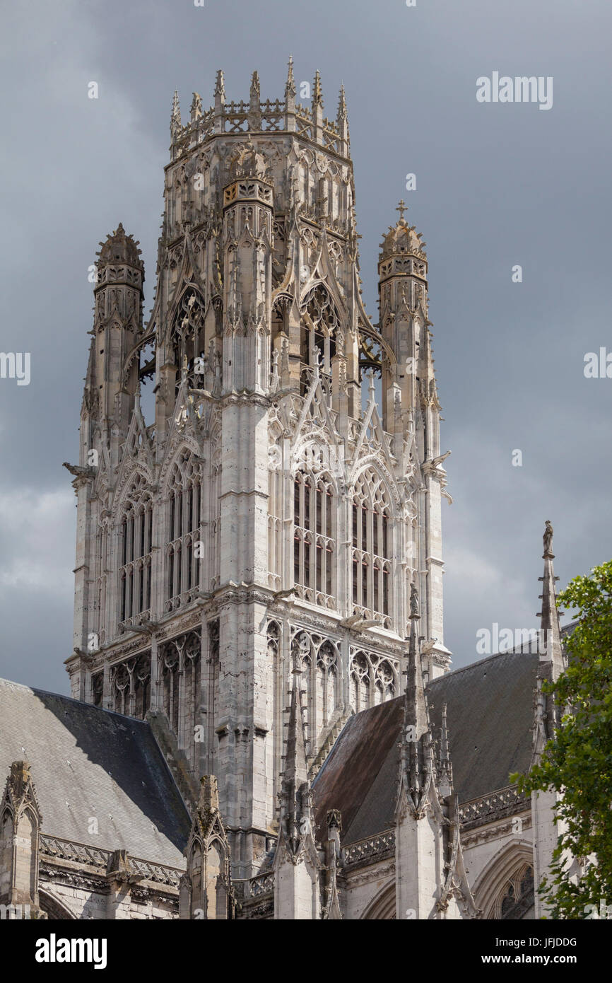 Rouen, Normandie, France, un particulier de la cathédrale, Banque D'Images