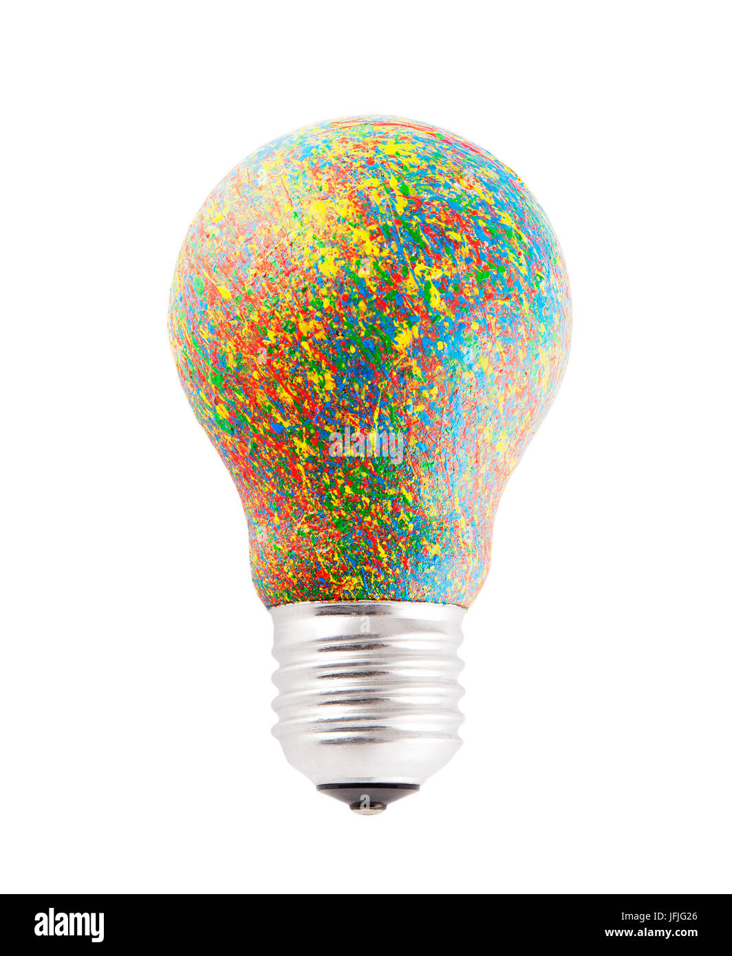 Peint en couleur de l'ampoule avec clipping path Banque D'Images