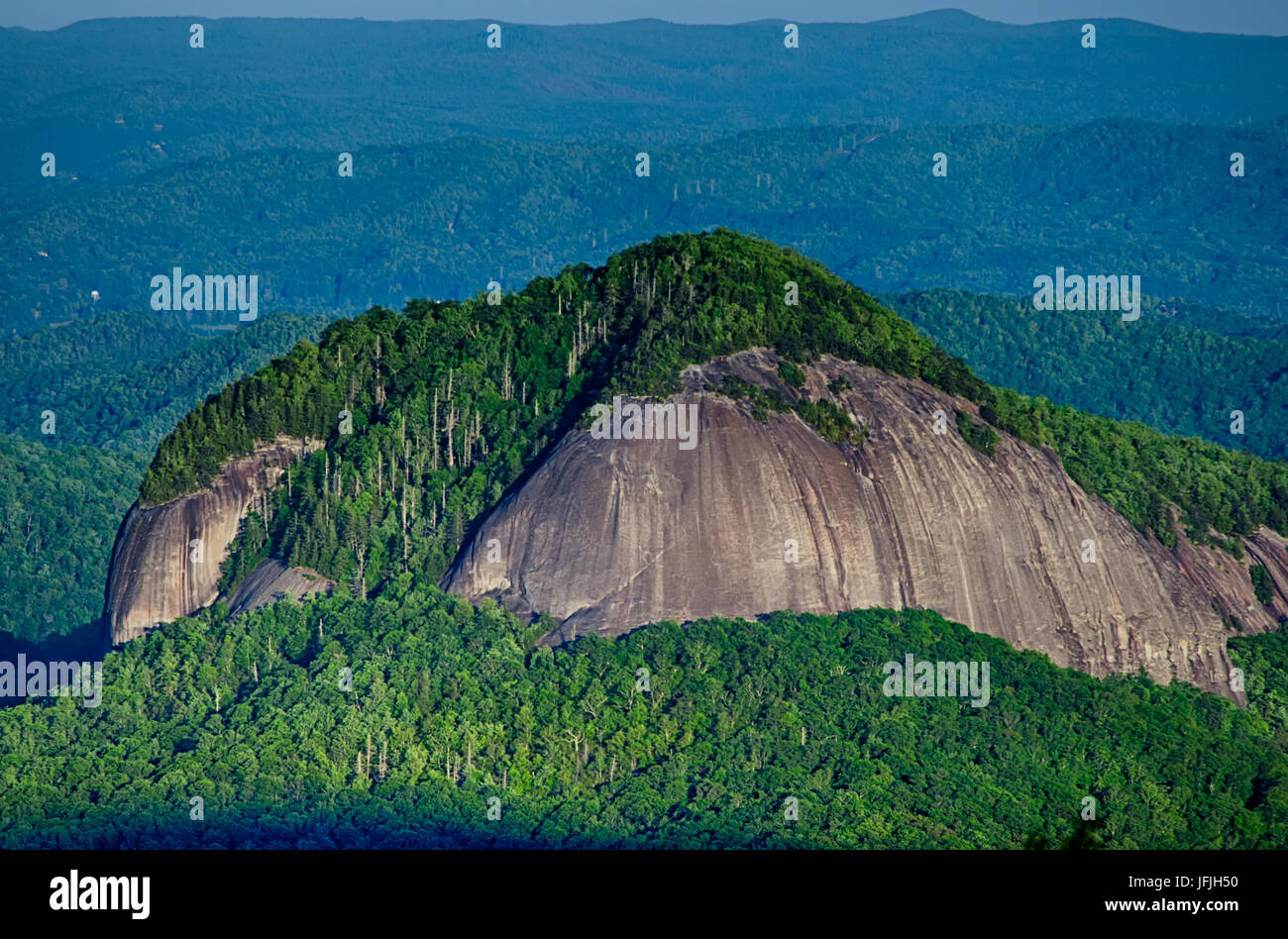 Looking Glass rock mountain en Caroline du Nord Banque D'Images