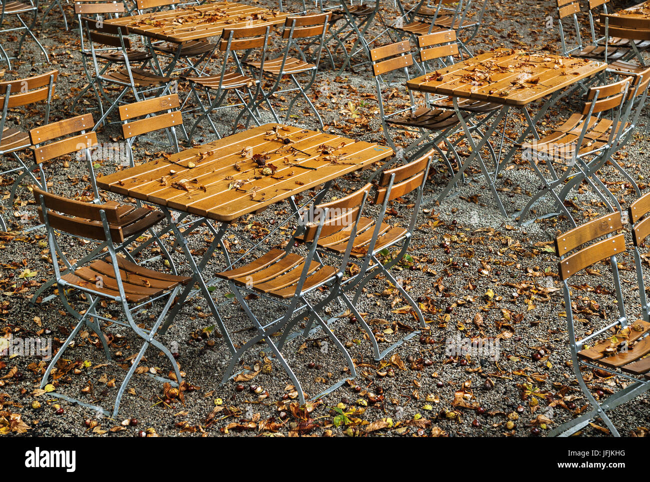 La fin de l'automne dans le jardin Banque D'Images