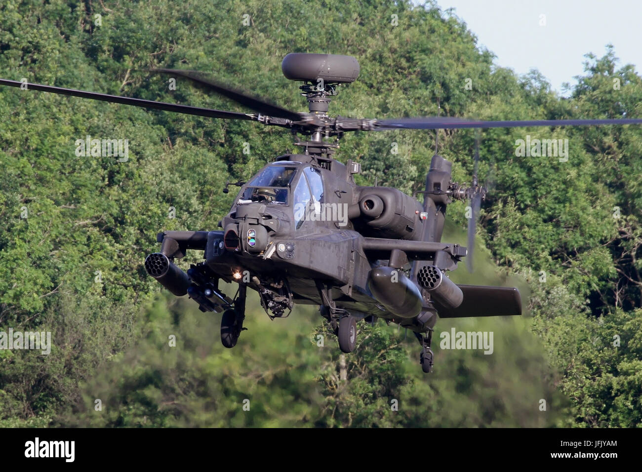 Les opérations des hélicoptères Apache de l'AAC à l'aérodrome de Wattisham. Banque D'Images