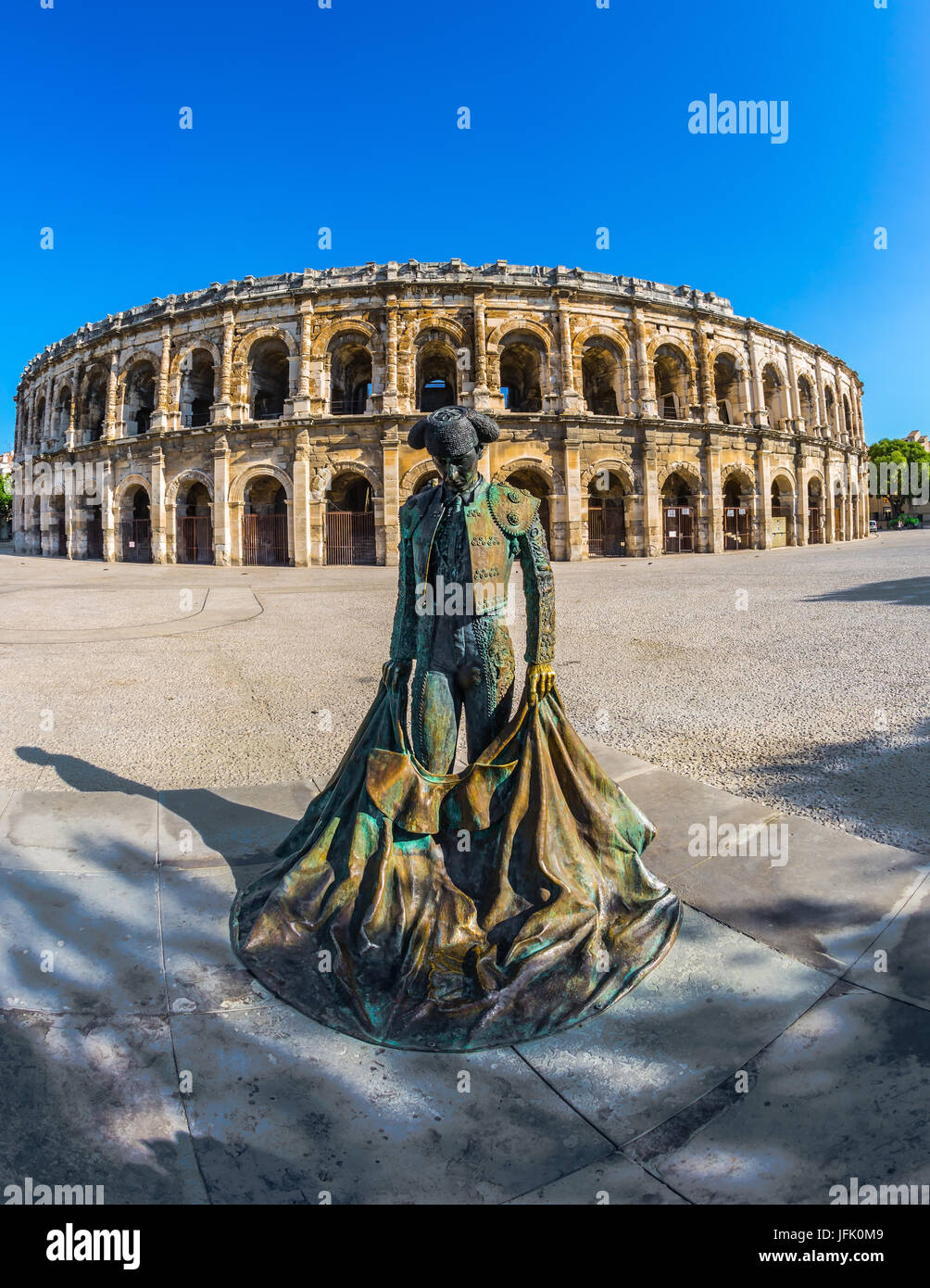 Le monument de toreador et amphithéâtre romain Banque D'Images