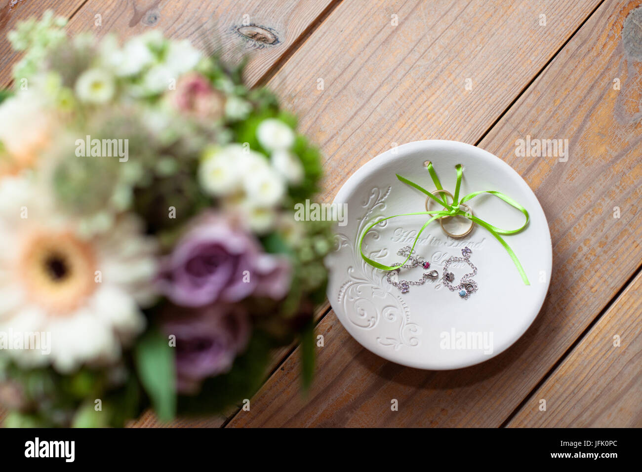 bouquet de mariée Banque D'Images