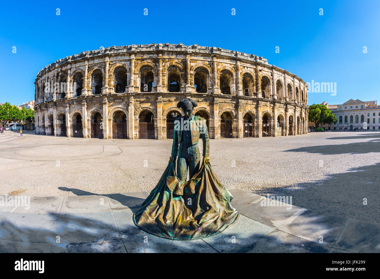 Le monument à toreador est placé dans square Banque D'Images