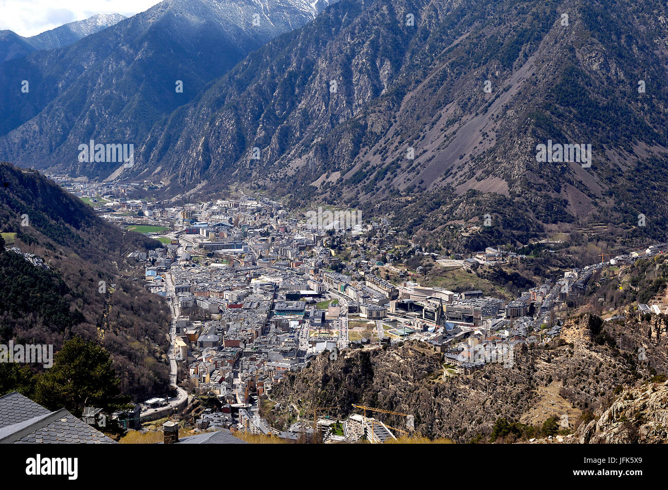 Andorre-la-Vieille, Andorre, le pays des Pyrénées Banque D'Images