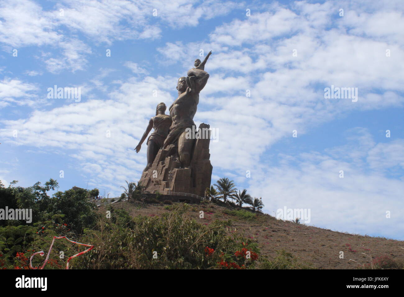 Le Monument de la Renaissance africaine, le Monument de la Renaissance africaine, Dakar Sénégal Banque D'Images