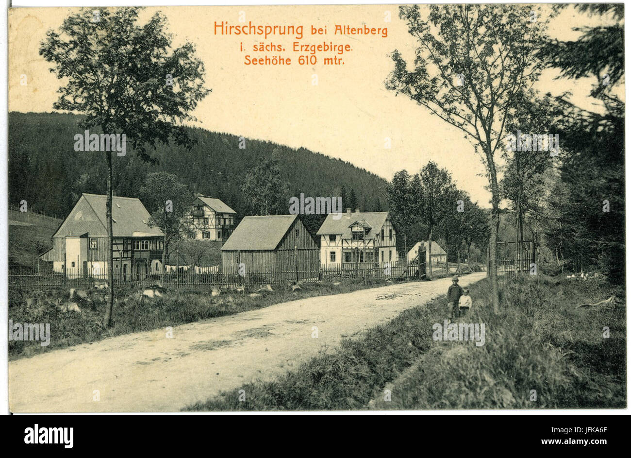032-Altenberg bei Hirschsprung-1902-Altenberg-Brück Hirschsprung bei & Sohn Kunstverlag Banque D'Images