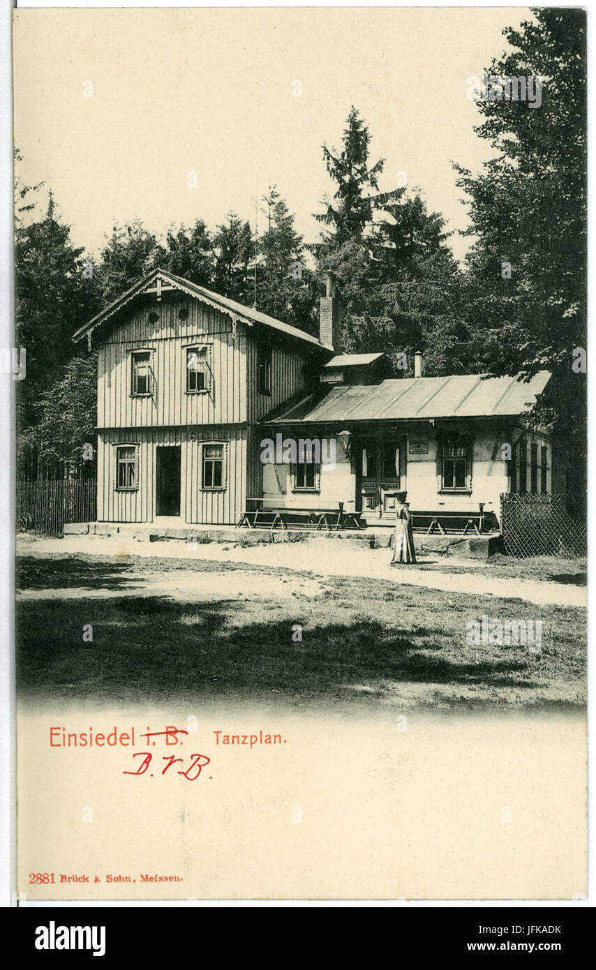 02881-Einsiedel-1903-Tanzplan-Brück & Sohn Kunstverlag Banque D'Images