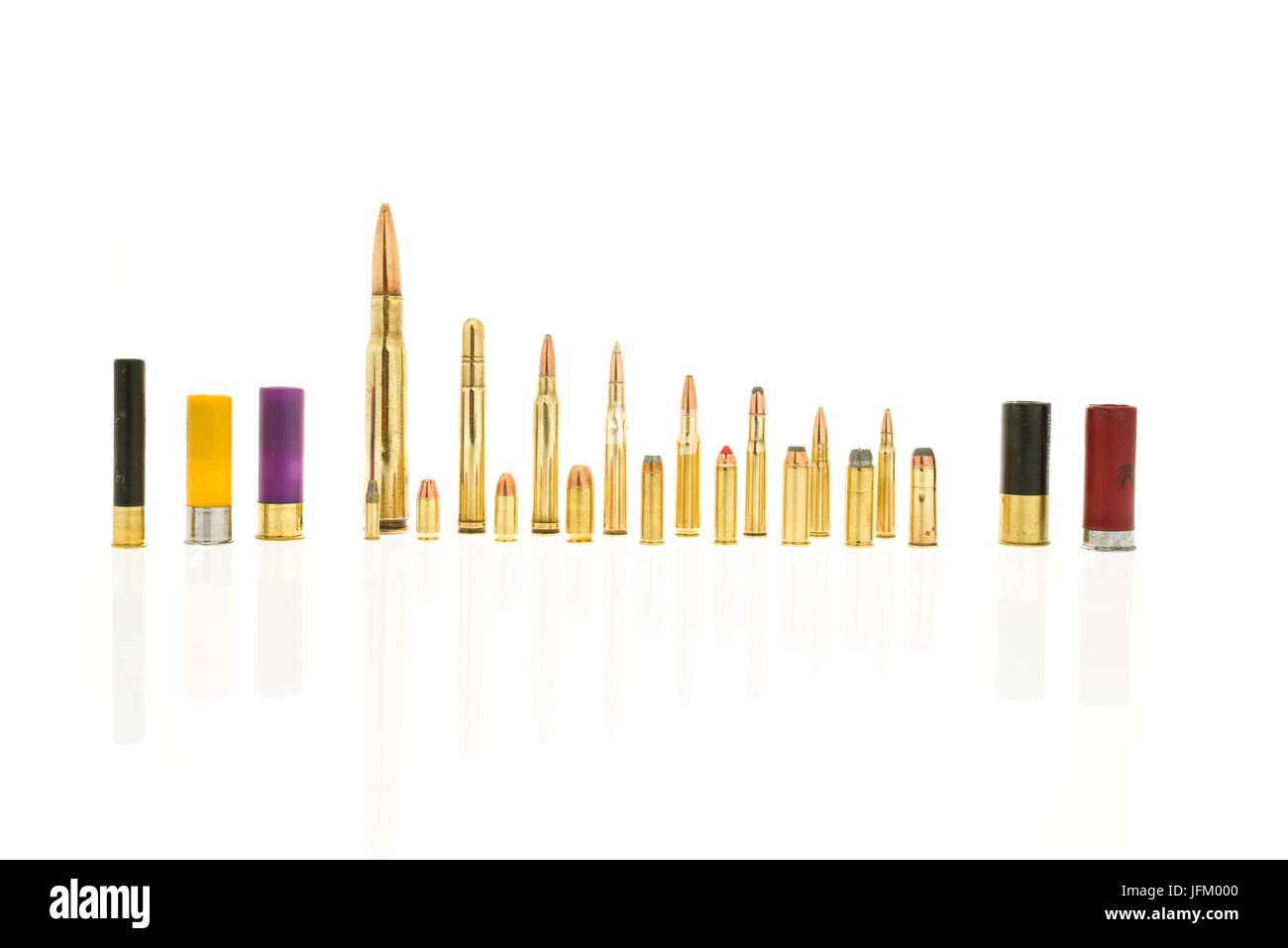 Bullets isolated background Banque D'Images