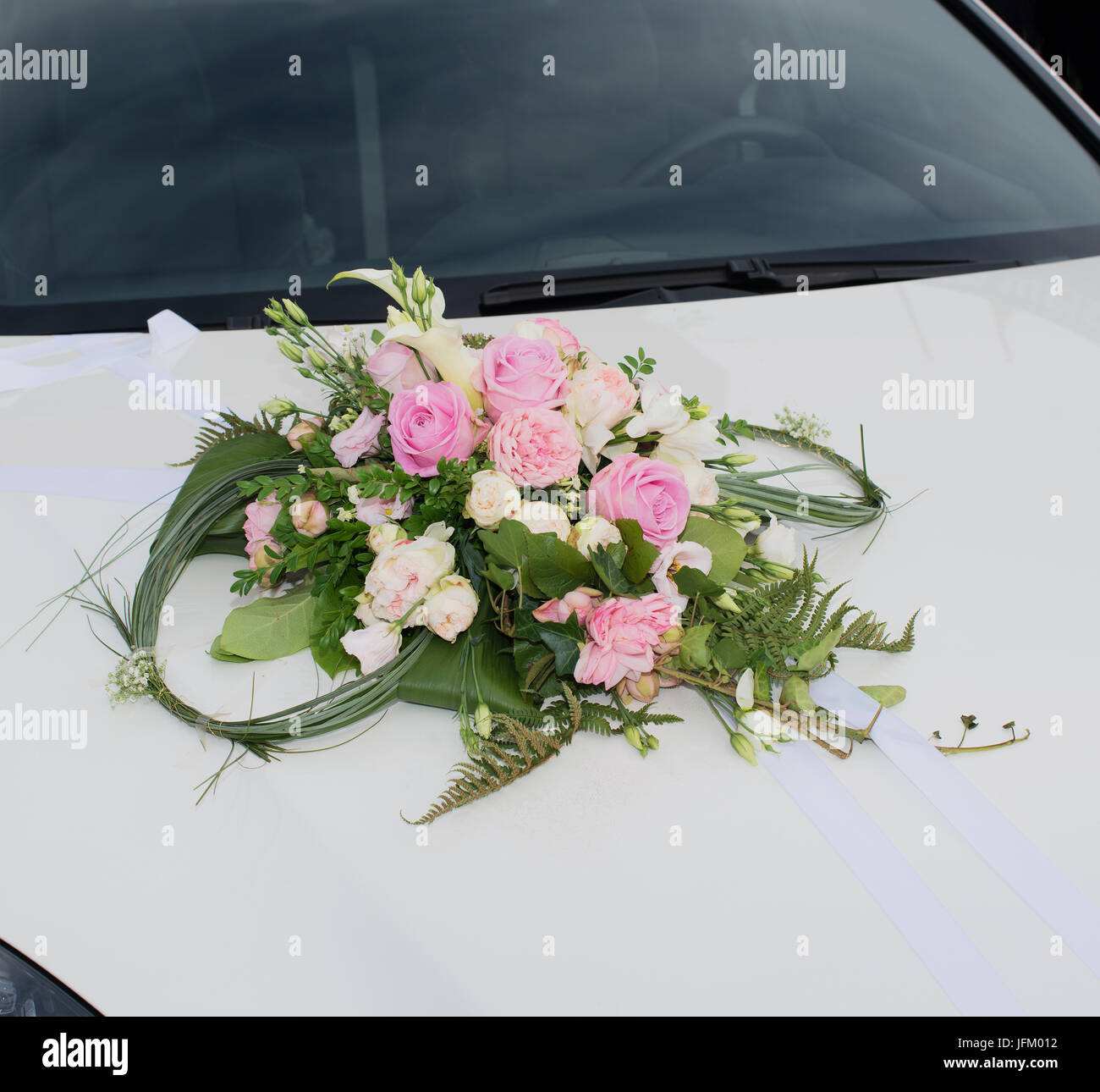 Pour Carnaval ou voiture de mariage Voiture de mariage pour mariée Banque D'Images