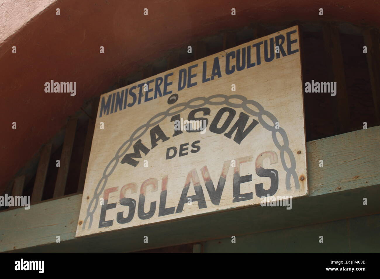 La Maison des Esclaves, de la Chambre des esclaves, l'île de Gorée au Sénégal Banque D'Images