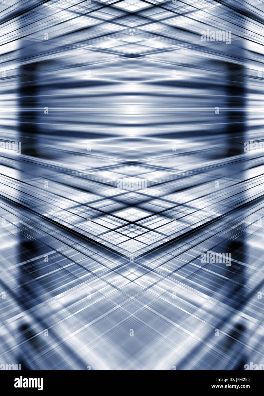 Des faisceaux lumineux bleu fond de grille Banque D'Images