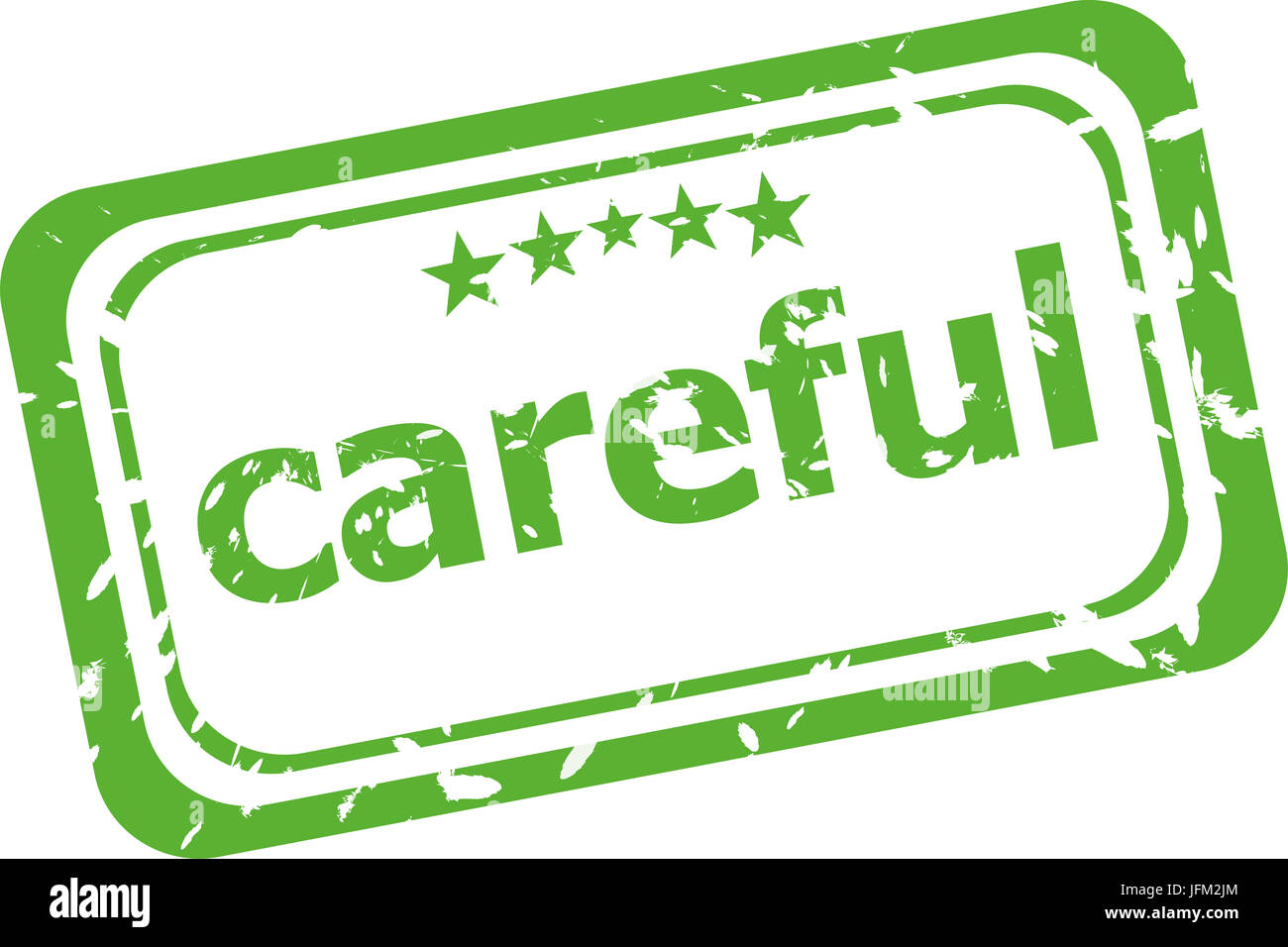 Attention mot sur vieux timbres en caoutchouc d'affaires Banque D'Images