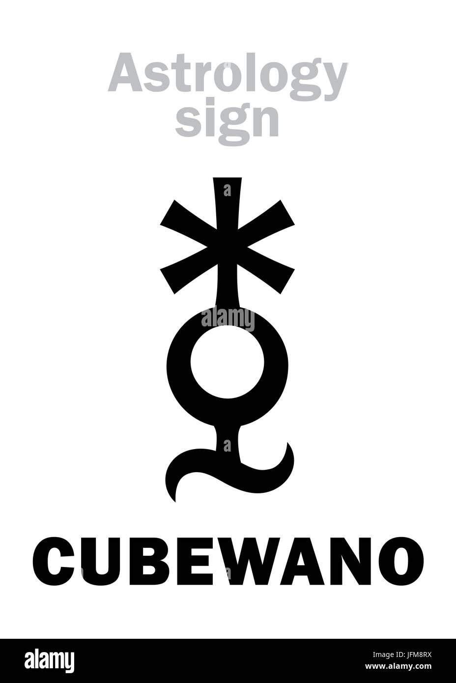 L'ASTROLOGIE : CUBEWANO (petite planète) Banque D'Images