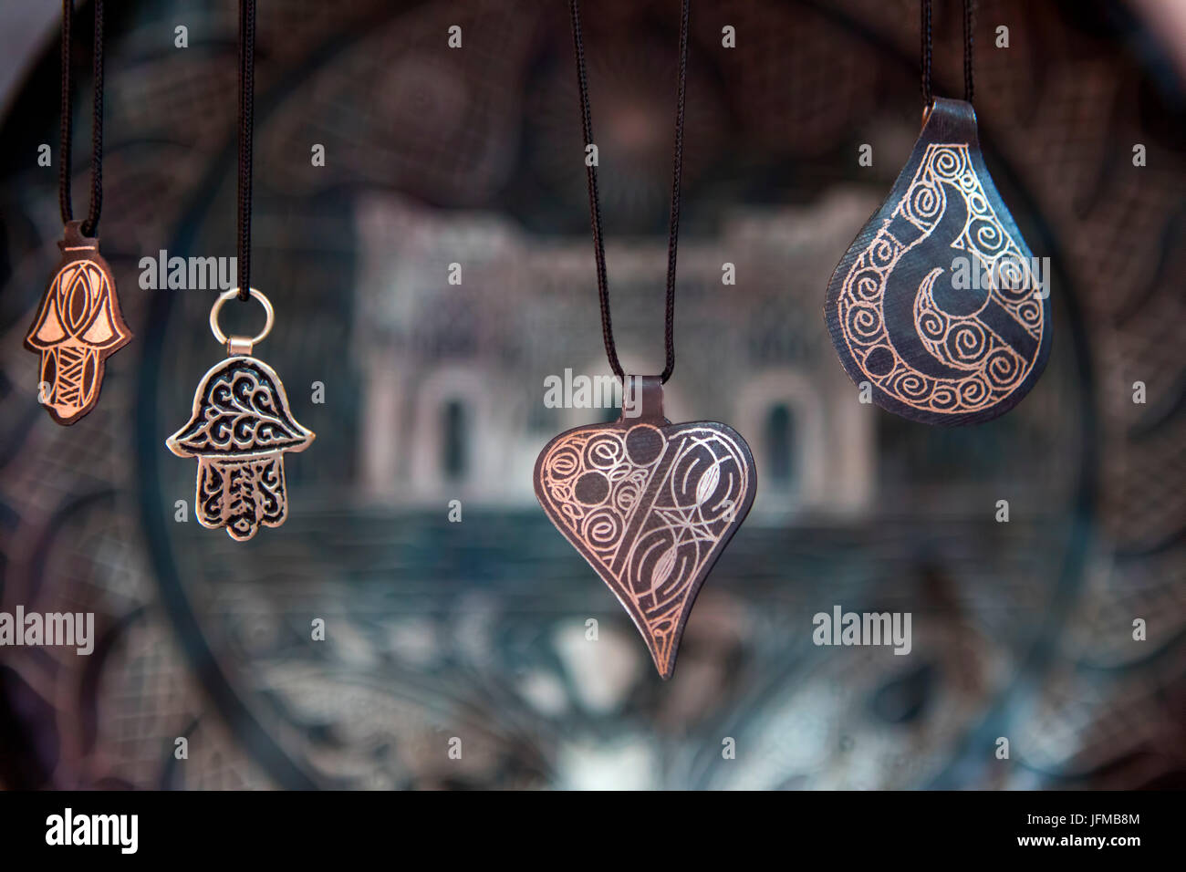 L'Afrique du Nord, Maroc, Meknès, quartier médina de Meknès, Souvenir Banque D'Images