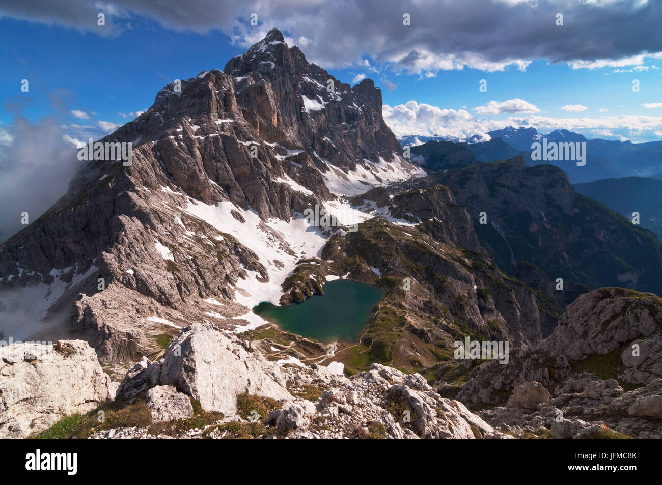 Mont Civetta, Dolomites, Veneto, Padova, Italie, Banque D'Images