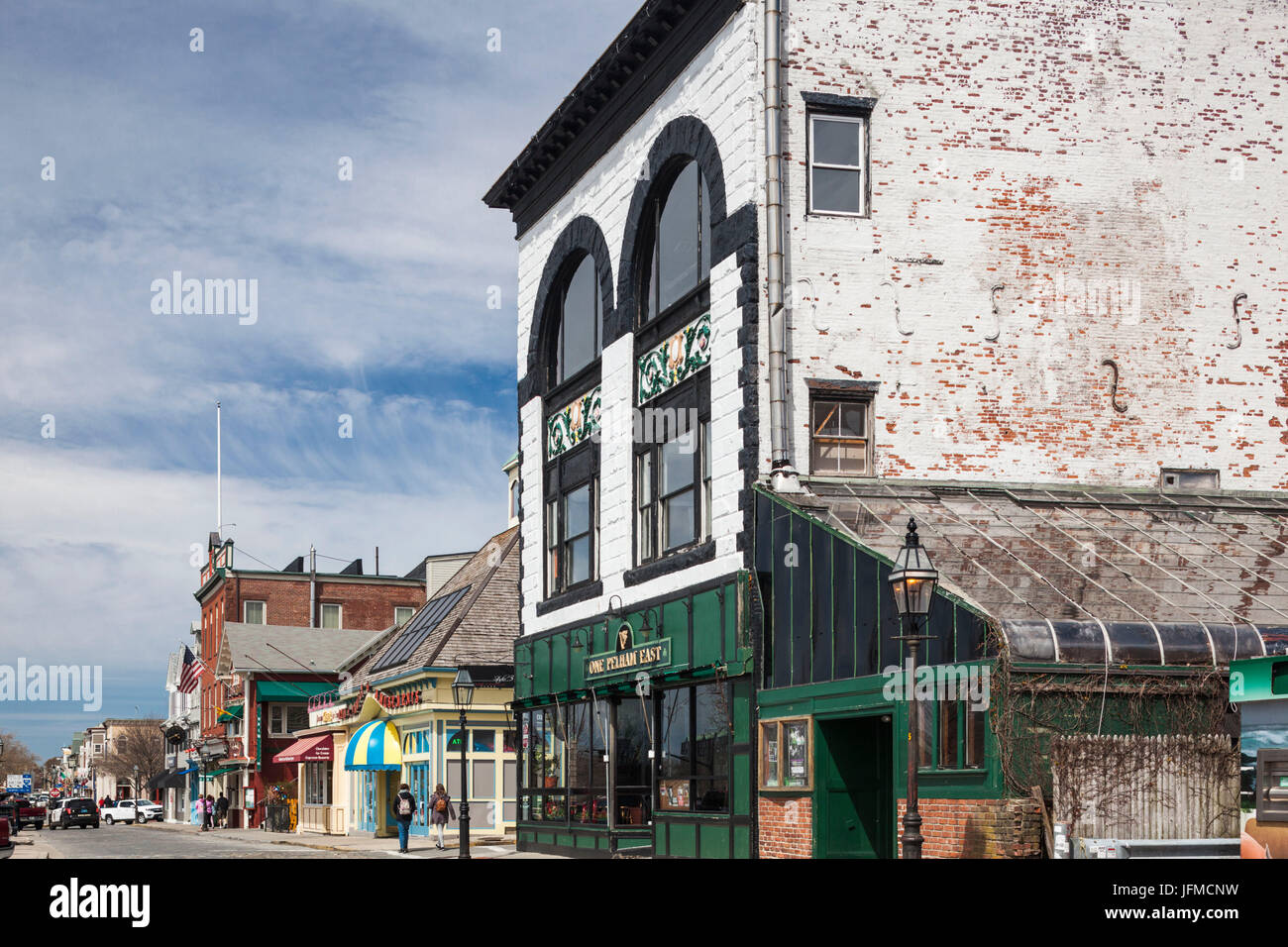 USA, Rhode Island, Newport, Thames Street Banque D'Images