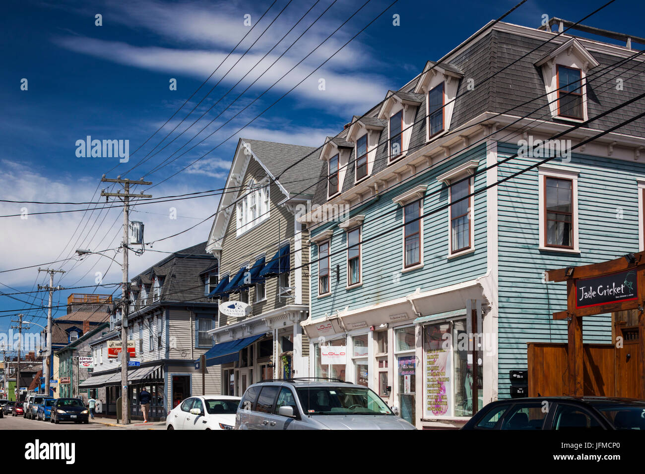 USA, Rhode Island, Newport, Thames Street Banque D'Images