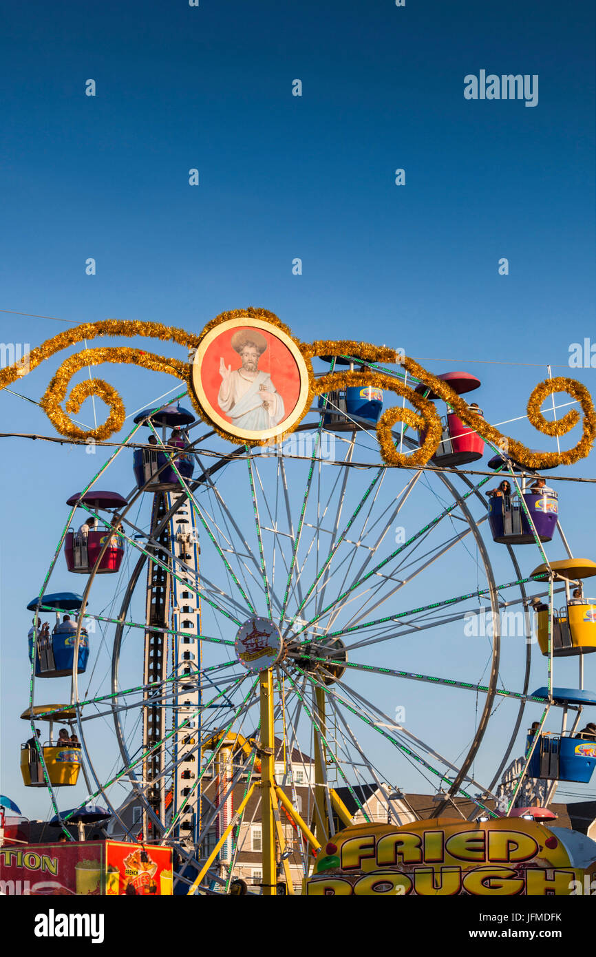 USA, Massachusetts, Cape Ann, Gloucester, la Fiesta, Italian-Portuguese festival communautaire de pêche, des décorations du festival Banque D'Images