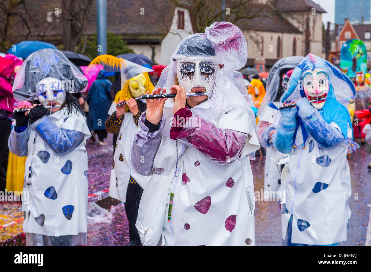 Les participants au carnaval de Bâle à Bâle , Suisse Banque D'Images