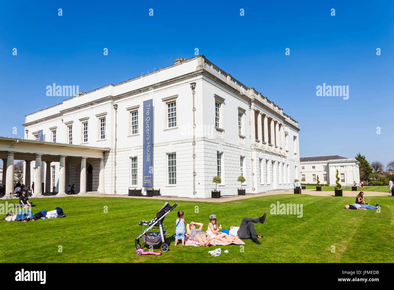 L'Angleterre, Londres, Greenwich, le Queen's House Banque D'Images
