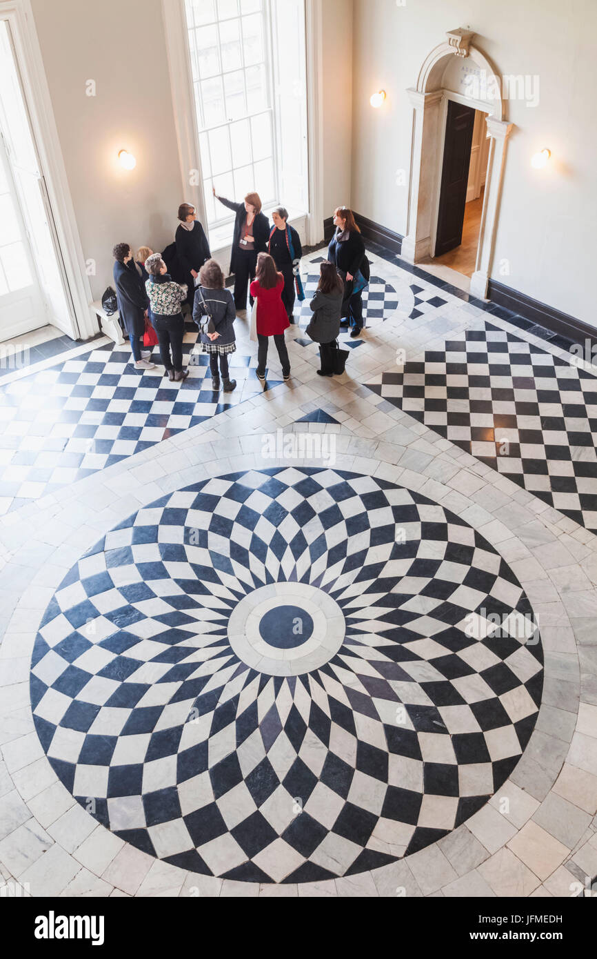 L'Angleterre, Londres, Greenwich, la Maison de la Reine, le Grand Hall conçu Inigo Jones Banque D'Images