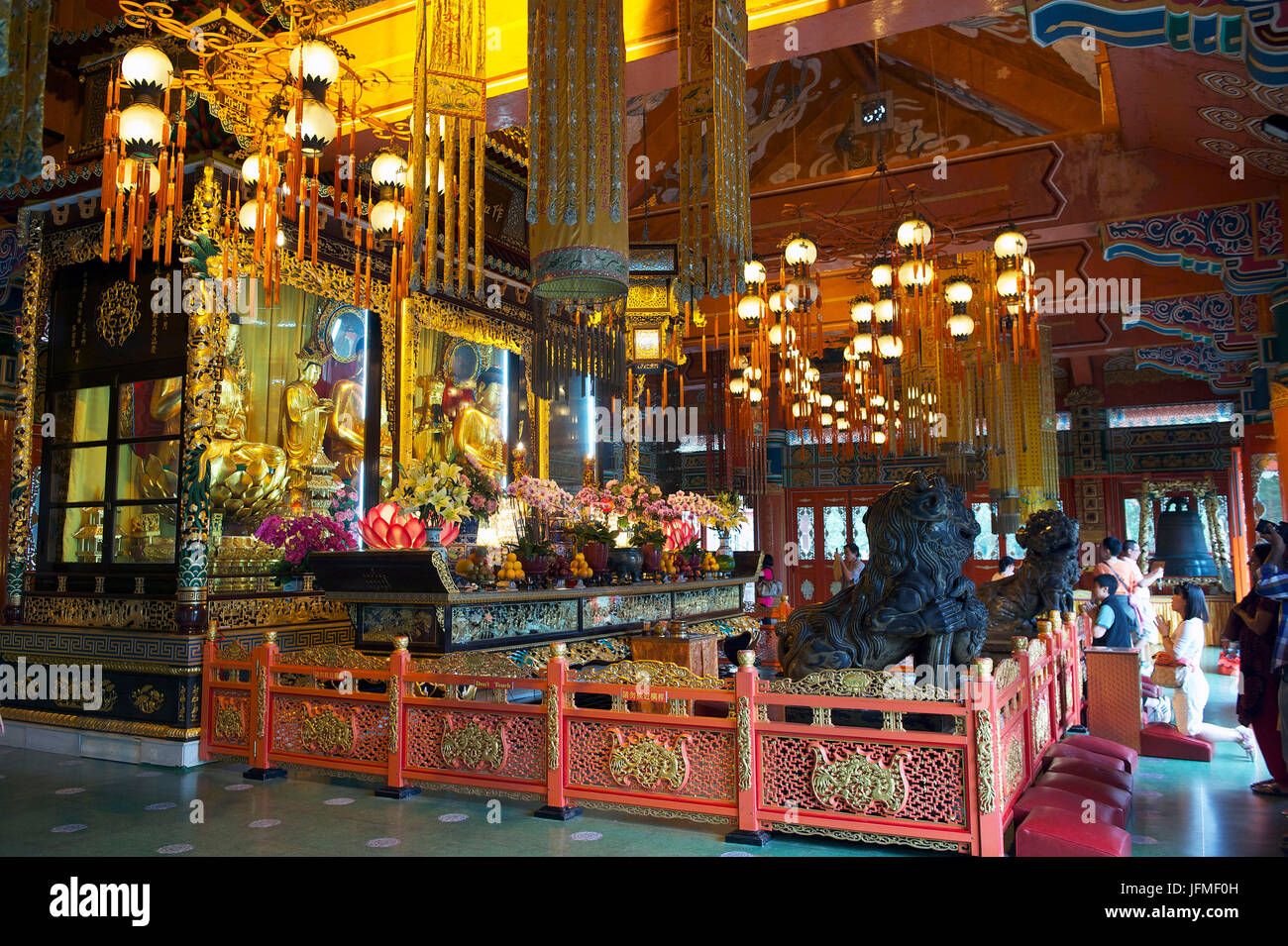 La Chine, Hong Kong, l'île de Lantau, monastère Po Lin, Temple bouddhiste Welto Banque D'Images