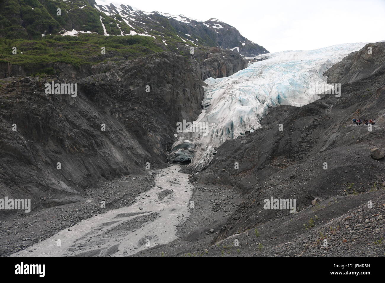 La sortie de l'Alaska, la fonte des glaciers Banque D'Images