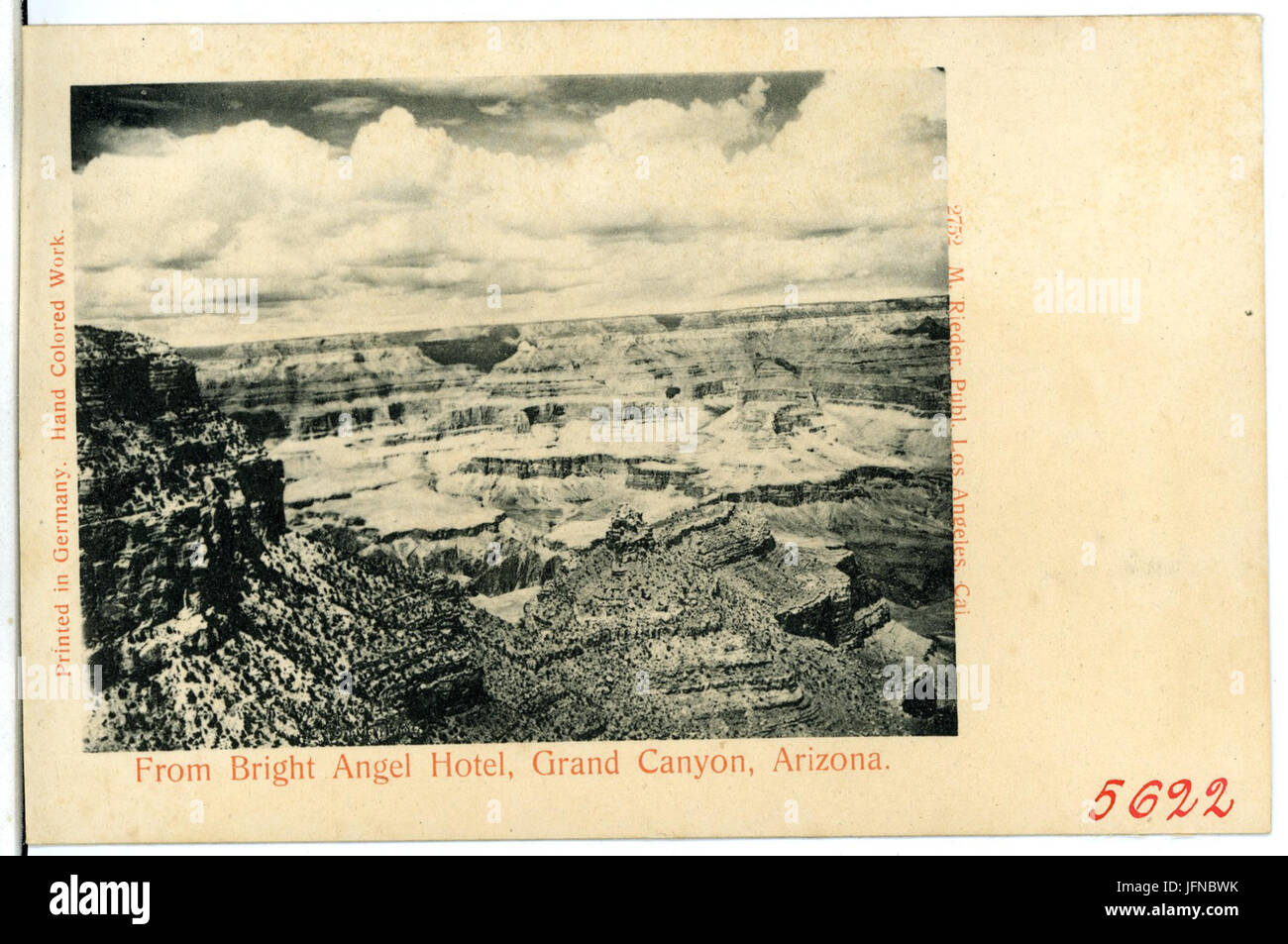 056 -Grand Canyon-1904-d'Brigth Angel Hotel, Grand Canyon, Arizona-Brück & Sohn Kunstverlag Banque D'Images