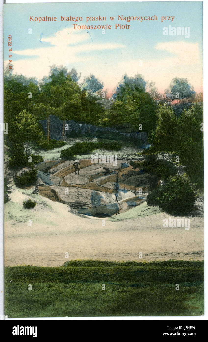 06862-Tomaszow-1905-Kopalnie bialego piasku W.-Nagorzycach przy Brück & Sohn Kunstverlag Banque D'Images