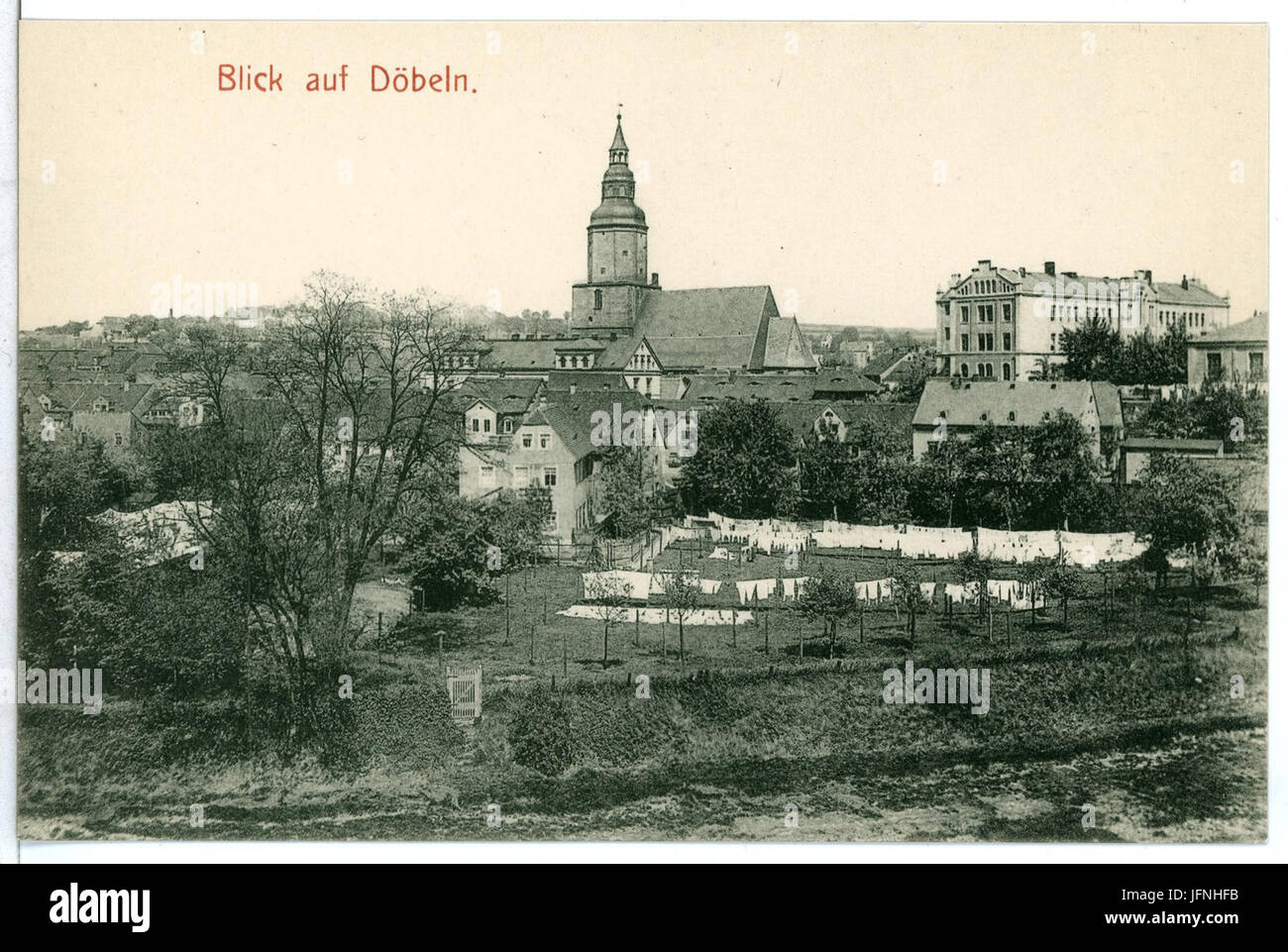 08721-Döbeln-1907-Blick auf Döbeln-Brück & Sohn Kunstverlag Banque D'Images