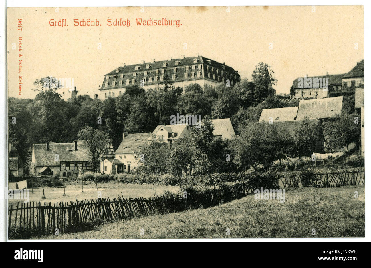 09647-Wechselburg-1908-Schloß-Brück & Sohn Kunstverlag Banque D'Images