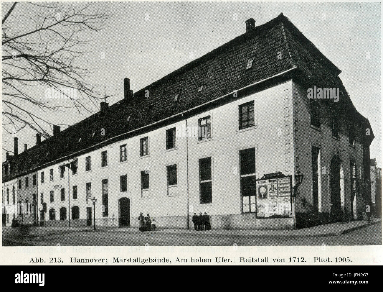 1712 von Louis Remy de la Fosse erbautes Marstallgebäude Am Hohen Ufer, Hannover, Reitstall, Foto von 1905 Banque D'Images