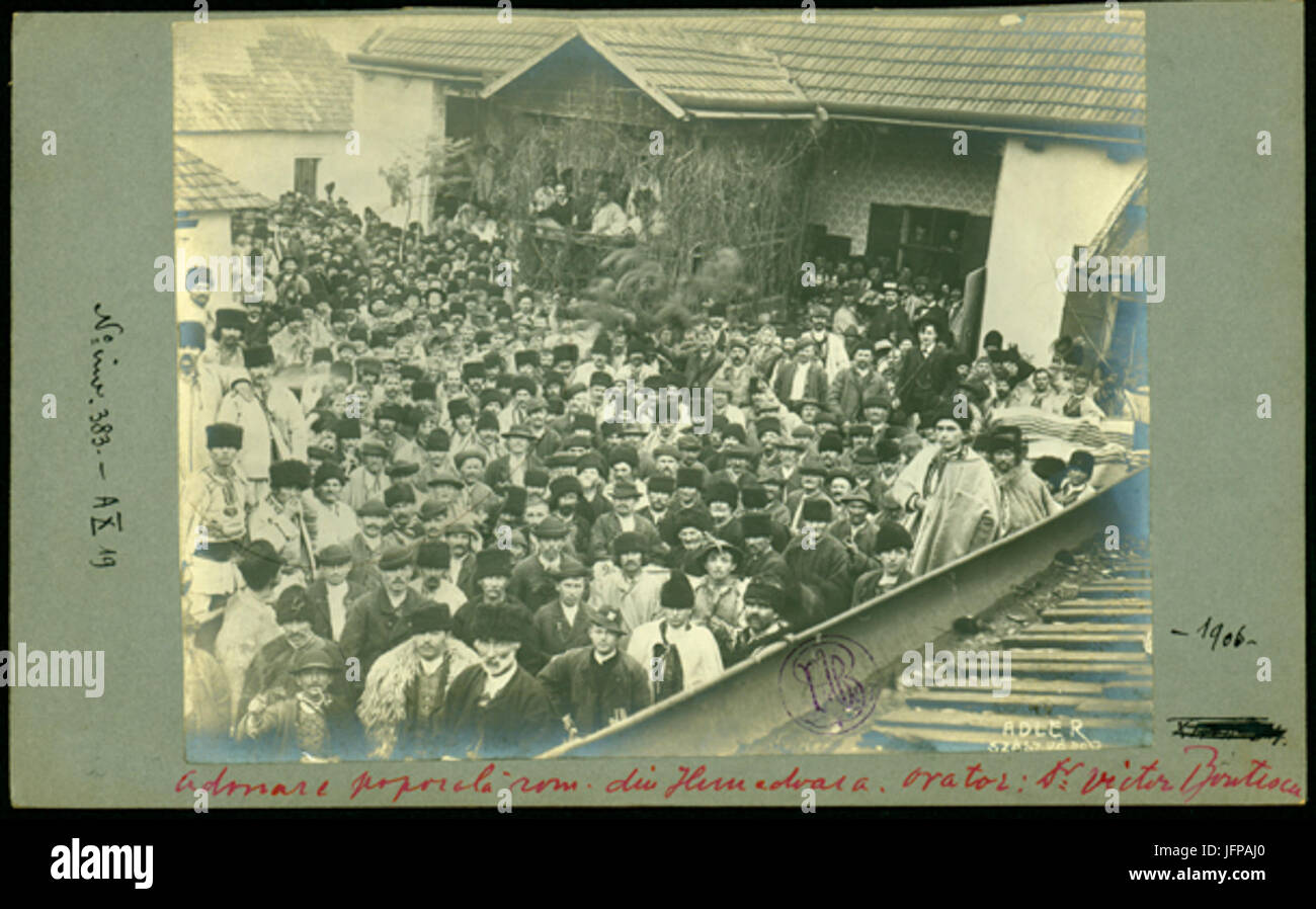 Adler - Adunare populară la alegerile din Bucuresti 1906 electorale Banque D'Images